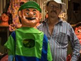 IMG 7596 : 2017, Costa Rica, Escazu, Karnevalsmasken, Maskenbauer Gerardo Montoya, People