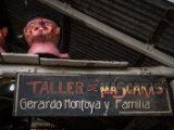 IMG 7599 : 2017, Costa Rica, Escazu, Karnevalsmasken, Maskenbauer Gerardo Montoya